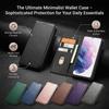 Премиальный чехол-кошелек из ПУ кожи для Samsung Galaxy S23+,,S22+,S21 FE,S21+ с магнитной застежкой и подставкой