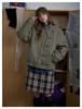 Trendy Unisex Retro Washed Metal Bit Workwear Jacket - Winter Stand Collar Cotton Coat