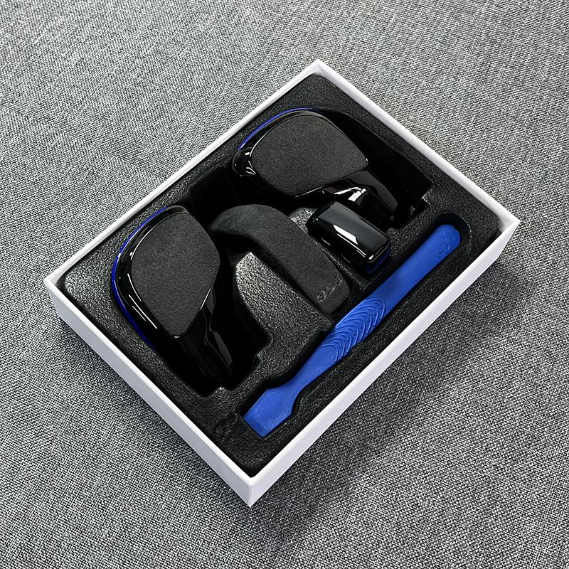 Черный хром с замшевой рукояткой переключения передач, боковая крышка, эмблема DSG для VW Golf 6 7 R GTI Passat B7 B8 CC R20 Jetta MK6