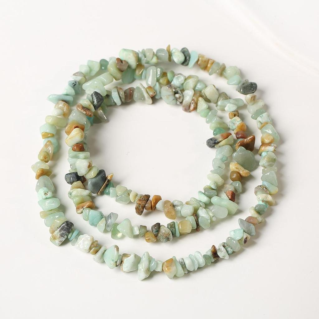 Ожерелье из натурального аметиста, 80 см - Полированные, Неправильные полоски для изготовления украшений и браслетов своими руками