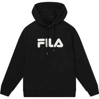 Fila Худи American Vintage Свитшот Свободный Модный Повседневный Спортивный Парный Топ Мужские топы Черный F51U338298FBK