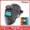 Welding Mask Large View True Color Auto Darkening Welding Facemask 130℃ Temperature Resistant for Arc Welding Grinding Cutting