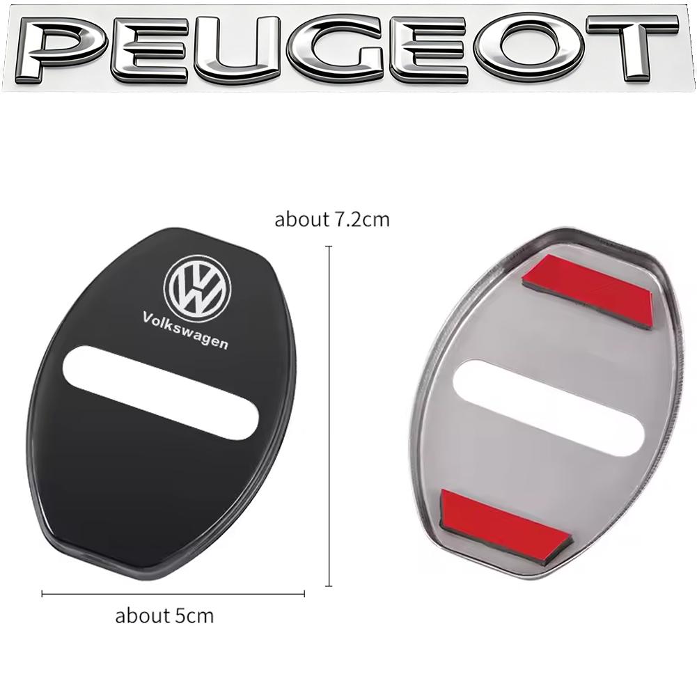 Zinc Alloy Car Door Lock Buckle Cover Protective Covers For VW GTI Polo Golf Passat Scirocco Tiguan Jetta T-ROC Touareg Taigo CC zl8