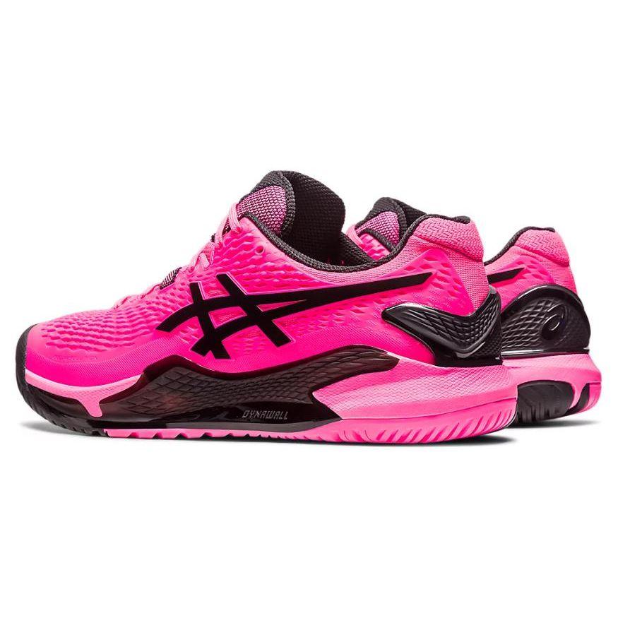 Asics Gel Resolution 9 Hot Pink Men Sneakers Black 1041A330-700