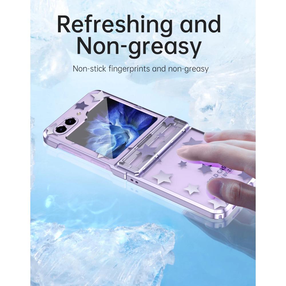Роскошный защитный чехол со звездами для Samsung Galaxy Z Flip 6 5 4 3, противоударный чехол Star Twinkle