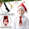 Adjustable Christmas Tree Felt Tie 12 Types Snowman Elk Tie Felt Christmas Ties  Merry Christmas