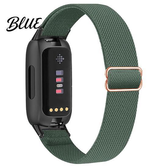 Быстросъемный ремешок для часов Эластичные нейлоновые ремешки для Fitbit Inspire 3 Регулируемый сменный ремешок для смарт-часов Дышащий плетеный спортивный браслет Женский Мужской