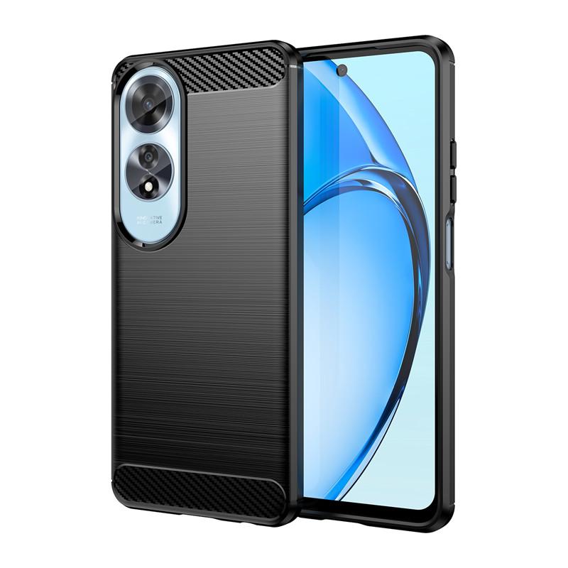 For OPPO A60 Case OPPO A60 Cover Luxury Silicone Bumper Brushed Full Shockproof TPU Protective Phone Back Cover For OPPO A60