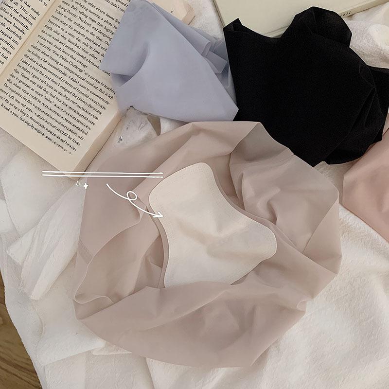 Mid-waist Ultra-thin Women's Underwear Breathable Summer Peach Hip Quick-drying Briefs