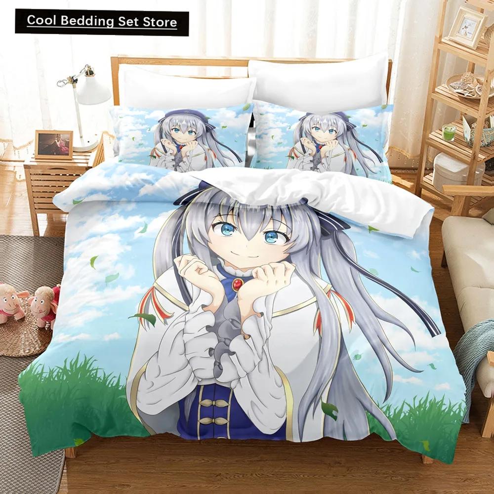 3D Anime Seirei Gensouki Bedding Set,Duvet Cover Comforter Bed Set Quilt Cover Pillowcase,King Queen Twin Size Boys Girls Adults