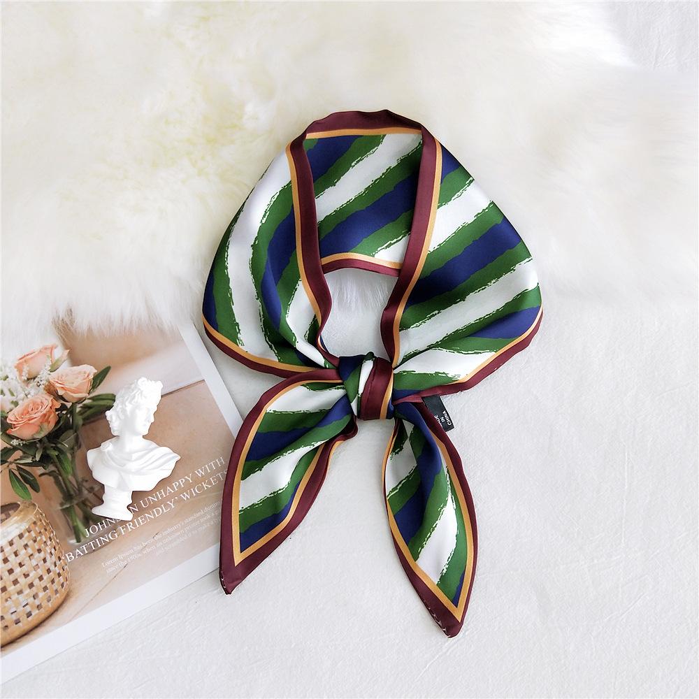 Двусторонний остроконечный шарф для женщин на весну и осень. Тонкая и длинная лента для сумки на запястье. Универсальный декоративный маленький шарф.