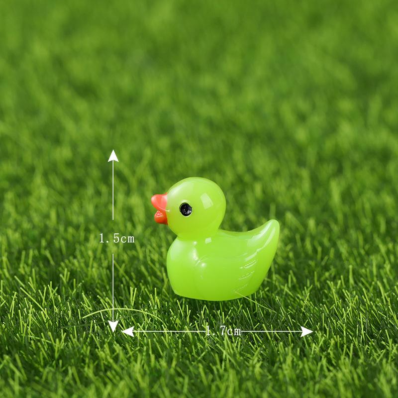 Пейзаж смоляной орнамент декор фигурки слизь утки миниатюрный аквариум волшебный сад желтая крошечная уточка мини DIY микро