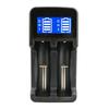 Универсальное зарядное устройство для аккумуляторов на 2 слота с ЖК-индикатором для зарядки аккумуляторов 18650, 26650, 16340, A/AA/AAA/AAAA