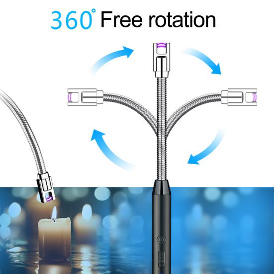 Rechargeable Igniter Windproof No Flame Long Handle BBQ Flameless Plasma Igniter Camping Equipment for Daily Life