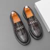 Fashion Men Thick Soled Leather Shoes Business Formal Loafers Casual Shoe Classic Comfortable Fashion Luxury  Dating Party Driving Shoes