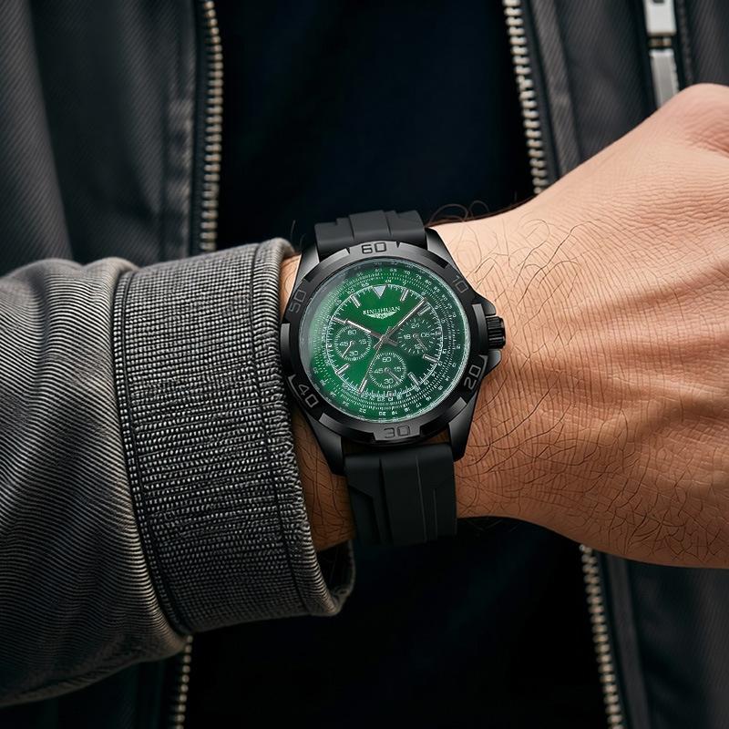 New Fashion Luxury Man High Quality Business Leather Watch Men Silicone Quartz Watches Students Sports Wristwatches Gifts Clock