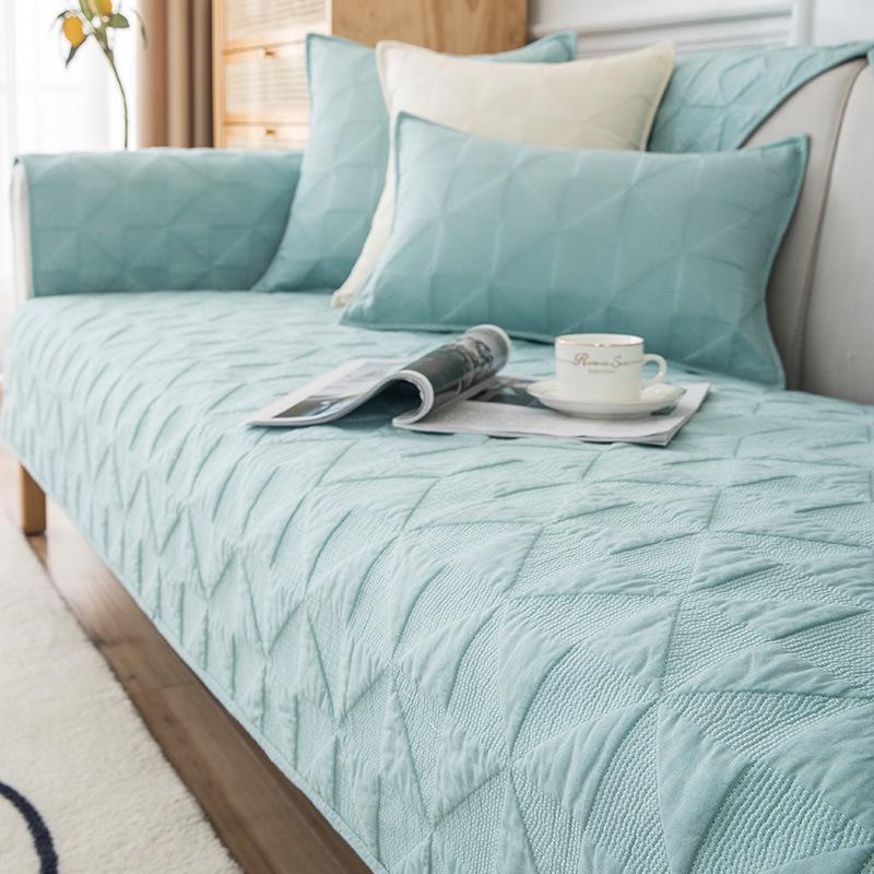 Всесезонная универсальная противоскользящая подушка для дивана Nordic Simple Seat Cushion Современный однотонный летний кожаный чехол для дивана