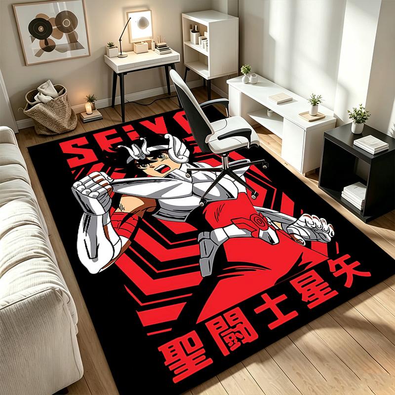 Saint Seiya A A rug suitable for office chair areas living rooms and computer desks perfect for home offices and an ideal holiday gift