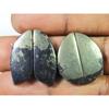 Натуральный Апач Золотой Пирит 2 Подходящая Пара Необычный Кабошон Драгоценный Камень 23-26ММ SK-2159