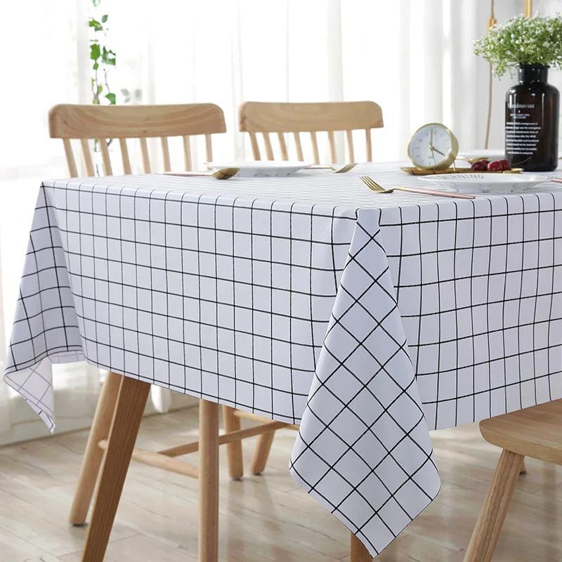 Plastic PVC Thick Rectangular Grid Moisture-Proof Pad Tablecloth – Waterproof & Oil-Resistant, Household Kitchen Table Cover Pad