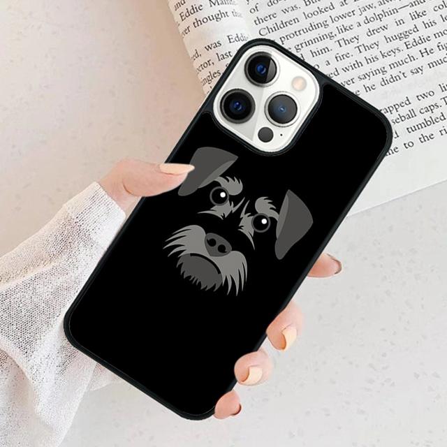 Мультяшная собака Шнауцер Чехол для телефона Для iPhone 17 Air 15 16 11 13 14 Pro Max 12 Plus Max Fundas
