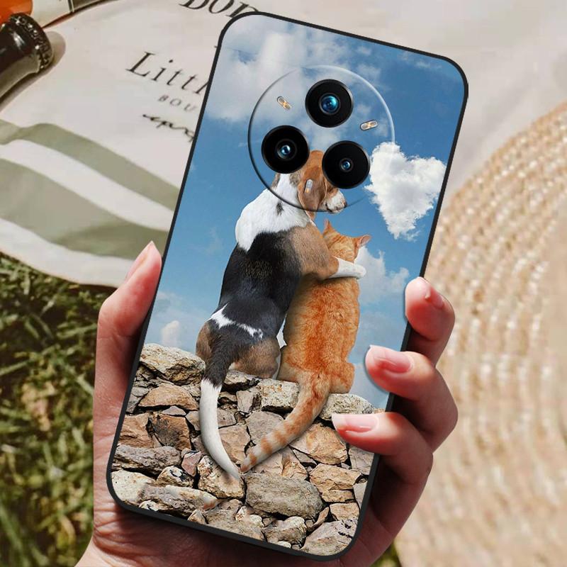For Realme 14 Pro Plus Case Soft TPU Silicone Back Cover for Realme 14 Pro + Phone Cases Realme 14x 5G Global Cute Cartoon Capa