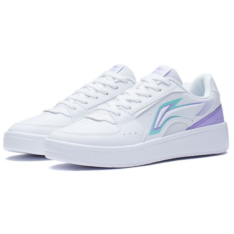 Li-Ning Star River нескользящие износостойкие низкие кроссовки для скейтбординга женские кроссовки сиренево-фиолетовые AGCS254-4