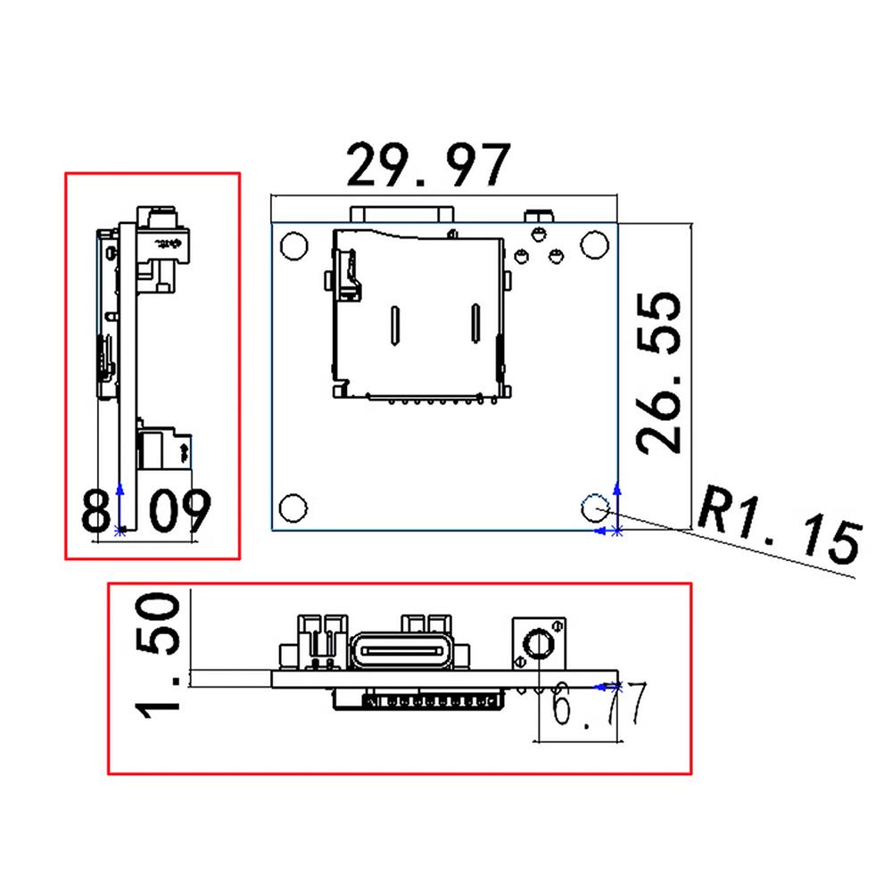 Модуль Bluetooth усилителя мощности DC 5V 3W с Type-C, регулируемой настройкой, поддержкой воспроизведения с TF-карты, карты памяти, аудиоплата