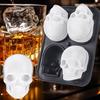 Ice Mold Tray Skull Shape Food Grade Silicone Ice Cube Mold Easy Release Multi-Purpose Ice Cube Tray for Whiskey Cocktails