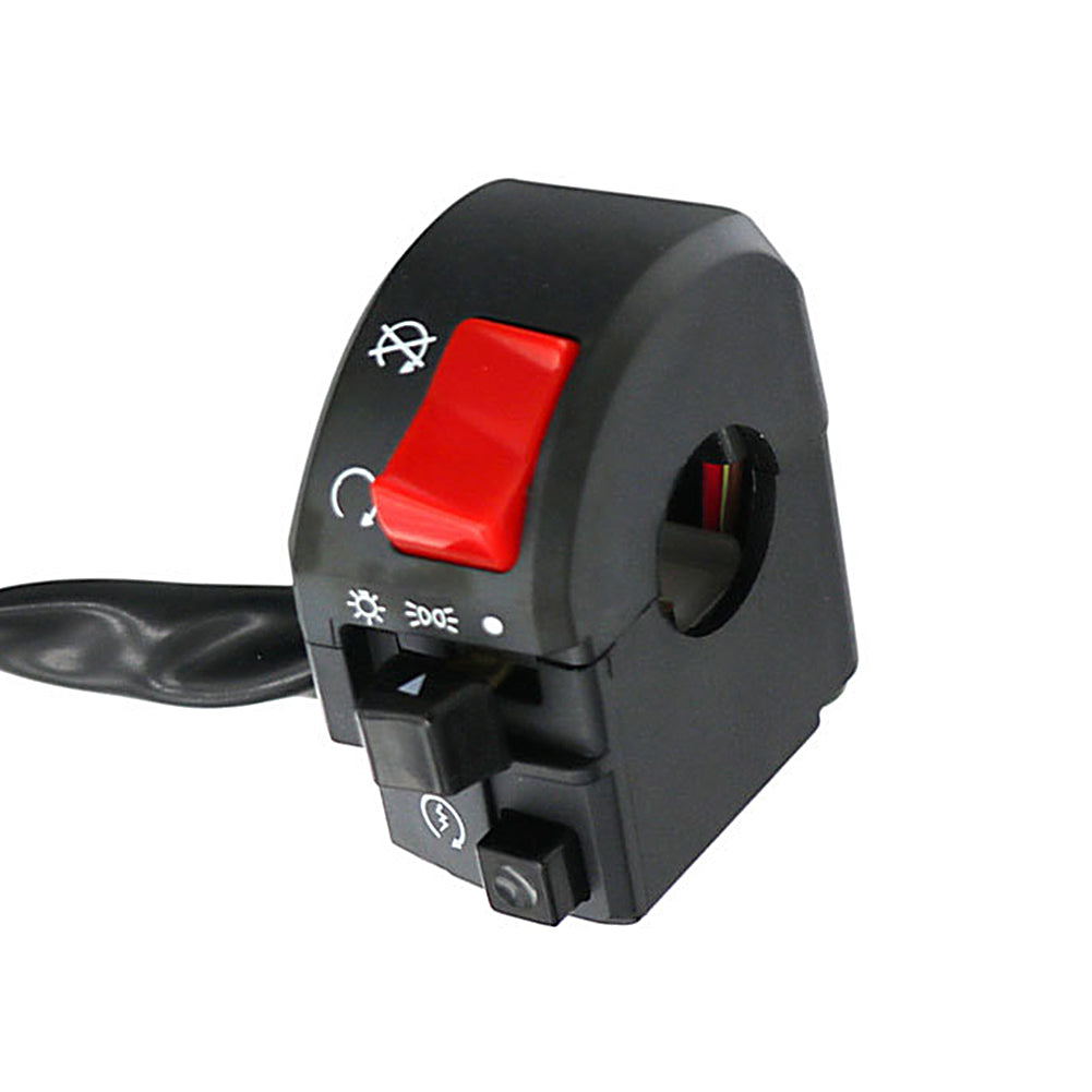 7/8" 22mm Motorcycle Switches Motorbike Horn Button Turn Signal Electric Fog Lamp Light Start Handlebar Controller Switch
