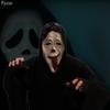 Маска на Хэллоуин Натуральный Латекс Красный Язык Маска Крика Бог Смерти Ужас Маска на Все Лицо Костюм для Вечеринки на Хэллоуин Реквизит для Косплея