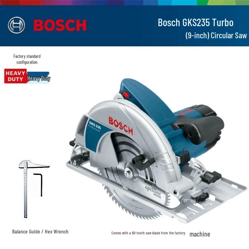 Bosch GKS Series Corded Circular Saw CN plug (adapter included)