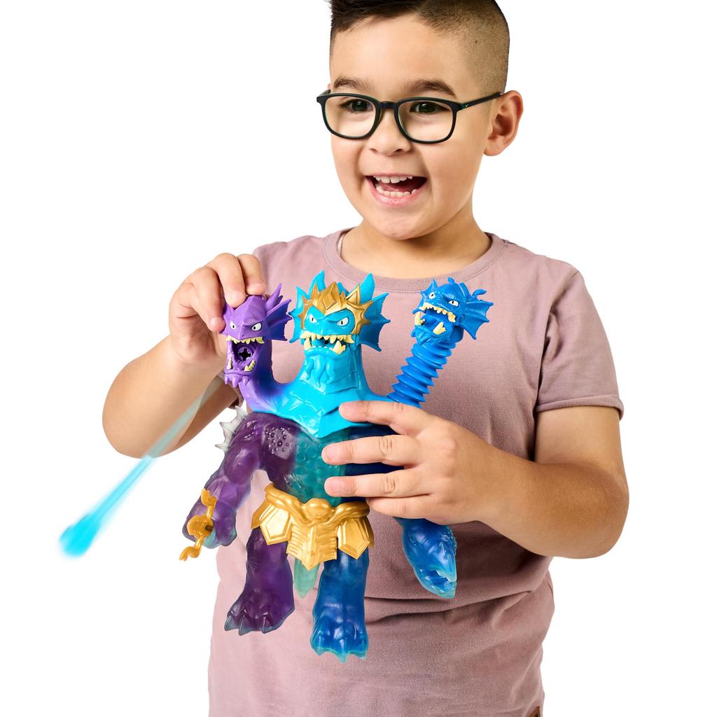 Heroes of Goo Jit Zu Deep Goo Seeking Hydra Figure Triple Attack 3-in-1 Goo Power Plus Light and Sound Battle Action!