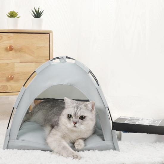 Haustier Zelt Bett mit Baldachin Tragbare Katze Bett Erhöhte Haustier Bett Atmungsaktive Weiche Katze