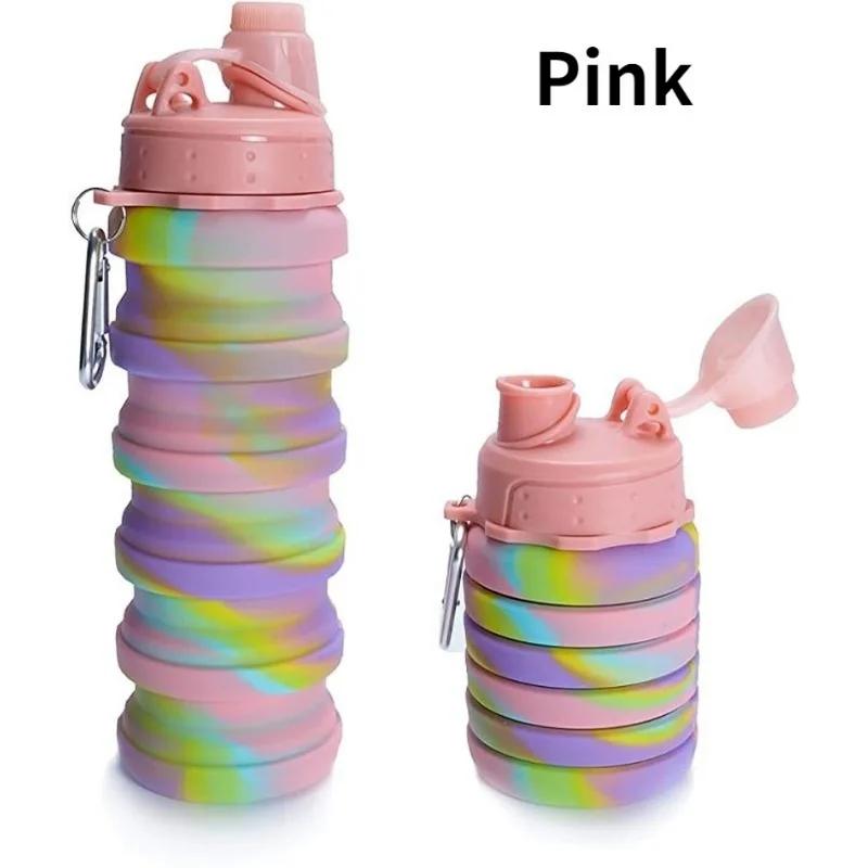 Складные бутылки для воды для путешествий, многоразовые складные для кемпинга и занятий в спортзале