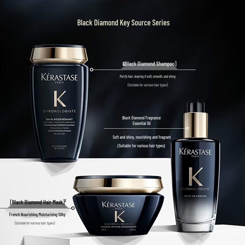 KERASTASE Chronologiste Revitalizing Shampoo, Hair Mask & Oil Set