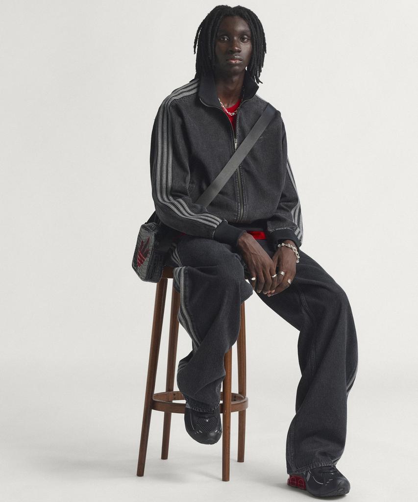 Adidas Denim Firebird Track Top - Black / Kd1516