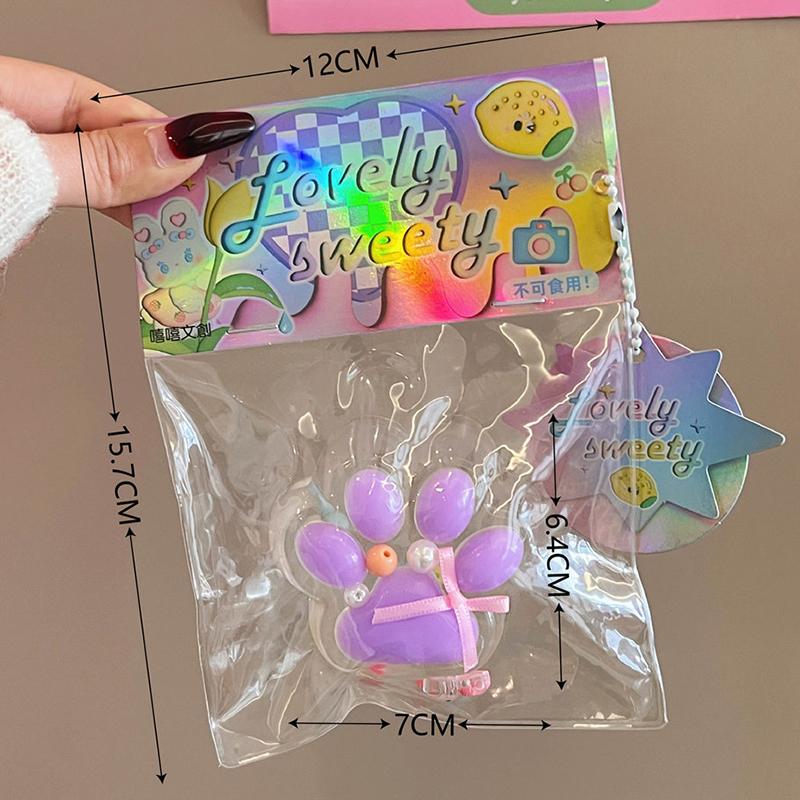 Мультяшная жемчужная кошачья коготь, сжимающая прозрачная игрушка, милая кошачья лапа, медленный отскок, декомпрессионная игрушка, детская игрушка для снятия стресса, вентиляционная игрушка