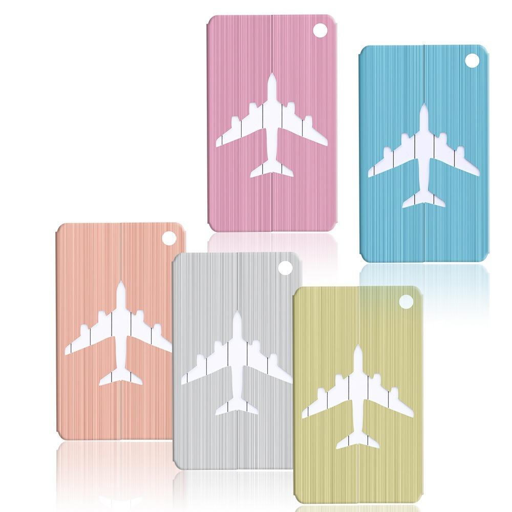 Aluminium Alloy Luggage Tags Baggage Name Tags Suitcase Address Label Holder Travel Accessories Dropshipping