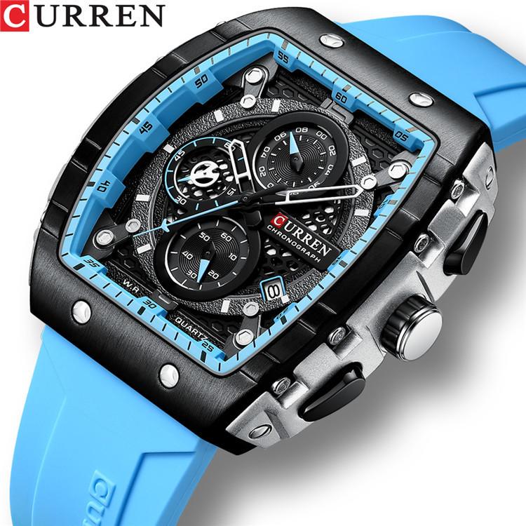 CURREN Six-pin Chronograph Watch Men's Fashion Multi-functional Watch