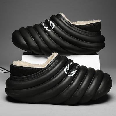 Модные хлопковые тапочки EVa, зимние домашние, наружные, водонепроницаемые, противоскользящие, легкие, теплые, плюшевые, новые стильные туфли, высокое качество, удобные