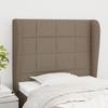 VidaXL Headboard with Ears Taupe 83x23x118-128 Cm Fabric3117934