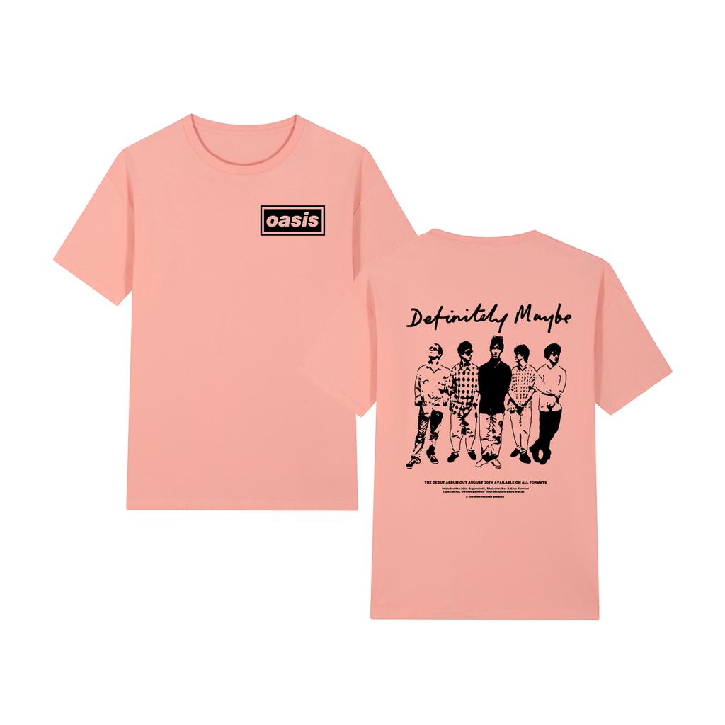 Oasi Band Logo Vintage T-shirt Definitely Maybe Fashion Casual Y2K Cotton Men T Shirt New Tee Tshirt Womens Tops