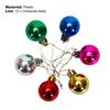 12Pcs Christmas Balls Hanging Ornament 3cm Diameter Colored Balls Party Venue Atmosphere Decoration Accessories Xmas Tree Pendant Christmas Mall