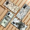U.S. Dollar Money Phone Case For Xiaomi 12 11T 10 9 Redmi Note 11 10 10S Pro Redmi 9 9A 8 Black PC Glass Phone Cover