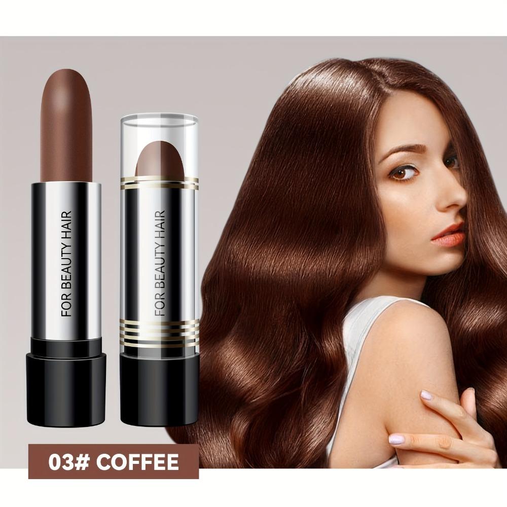 Мгновенно закрасьте седые волосы с помощью нашей краски для волос Hair Dye Pen, которая имеет цвет, похожий на помаду, для временного окрашивания волос.