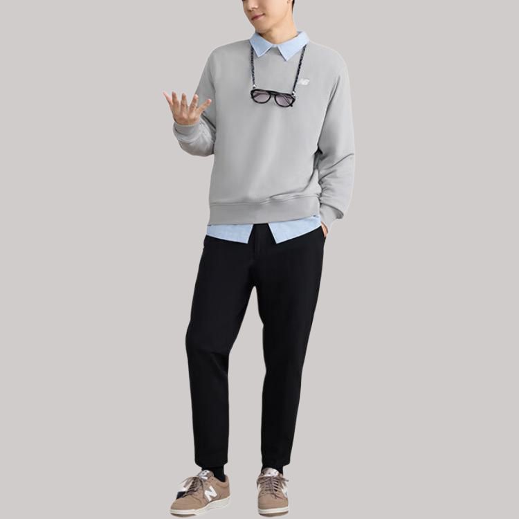 New Balance Толстовка мужская серая AMT43369-TAG