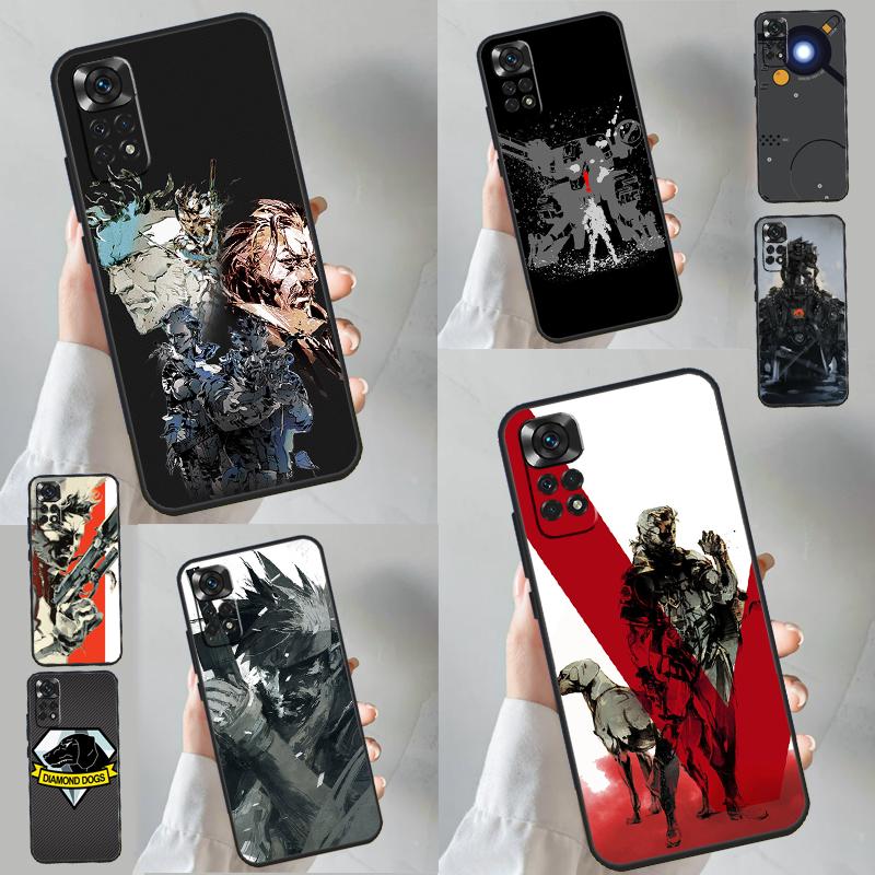 Металлический чехол Metal Gear Solid для Xiaomi Redmi 13C 12 C 10C 9C Redmi Note 13 Pro 9 10 11 12 Pro 9S 10S 11S 12S