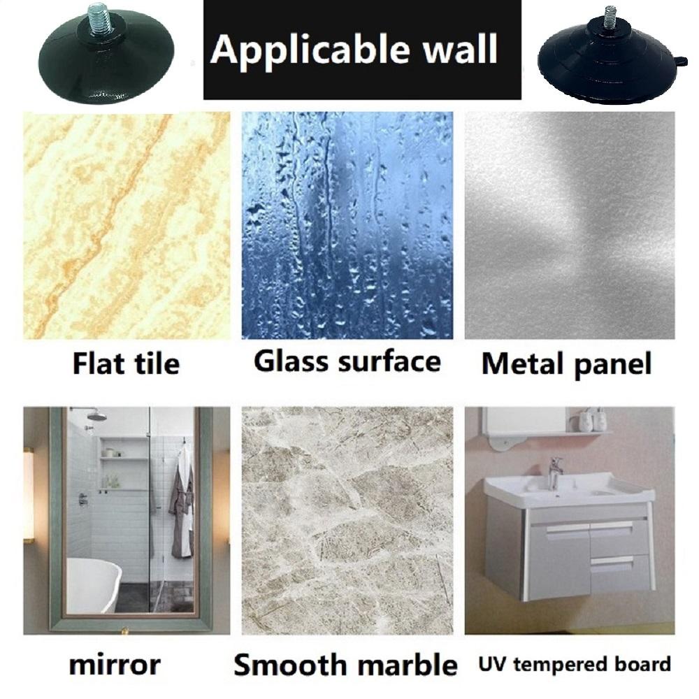 60 мм Черные вакуумные присоски Винтовая присоска с винтовой присоской 10 шт.