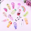 24pcs/lot Printed Hairpins Animal Hair Barrettes Clamps Cartoon Hair Clips For Girls Children Christmas Hair Accessories